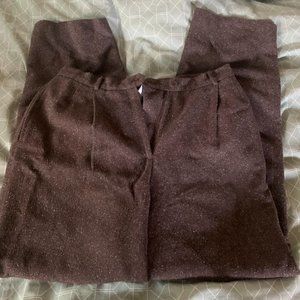 Liz Claiborne brown & white flecked pants